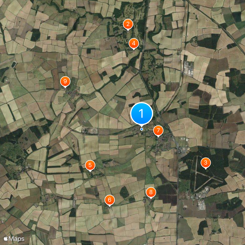 Woolsthorpe Manor Map