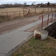 Bridge of V ladech street over Kateřinský potok