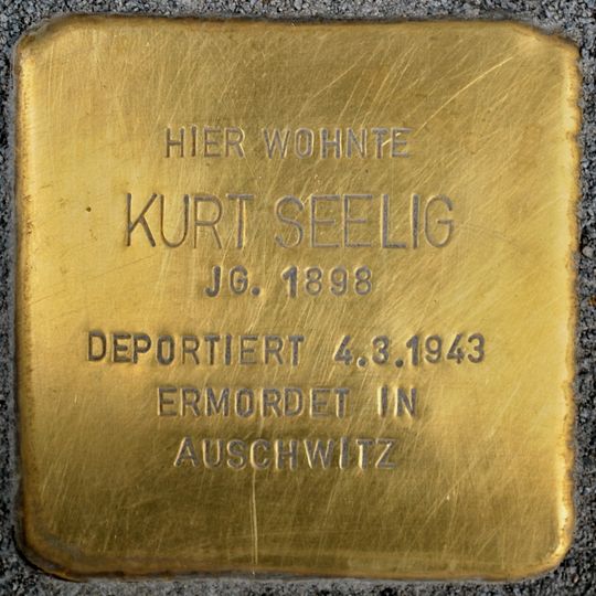 Stolperstein en memoria de Kurt Seelig