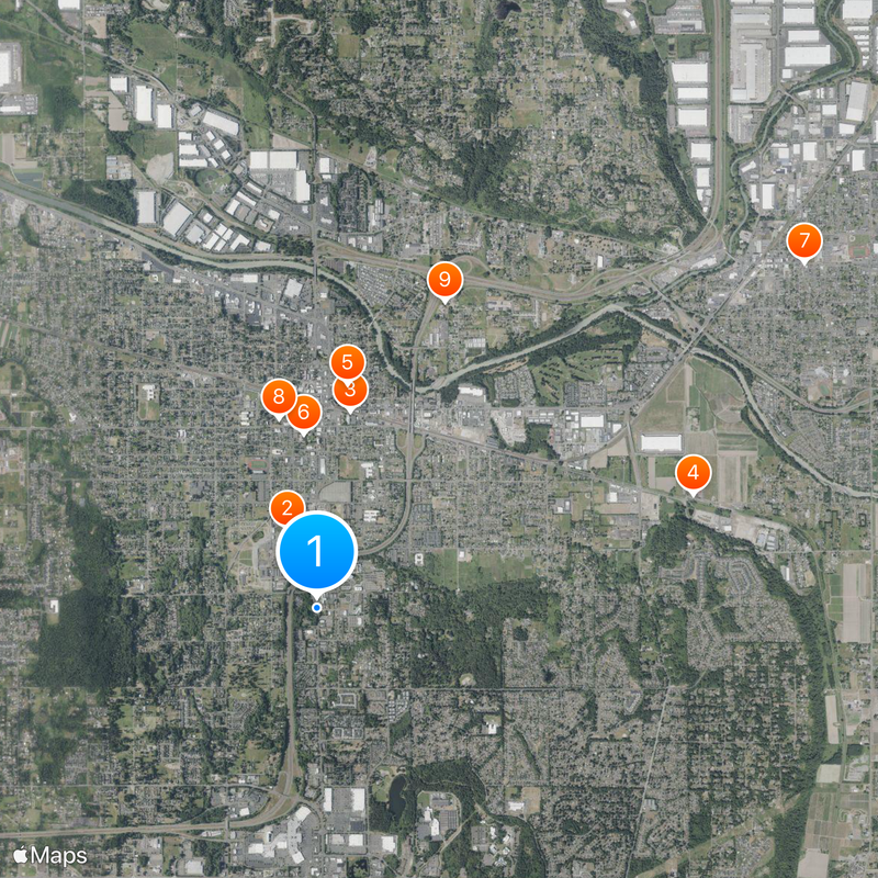 Puyallup Mappa