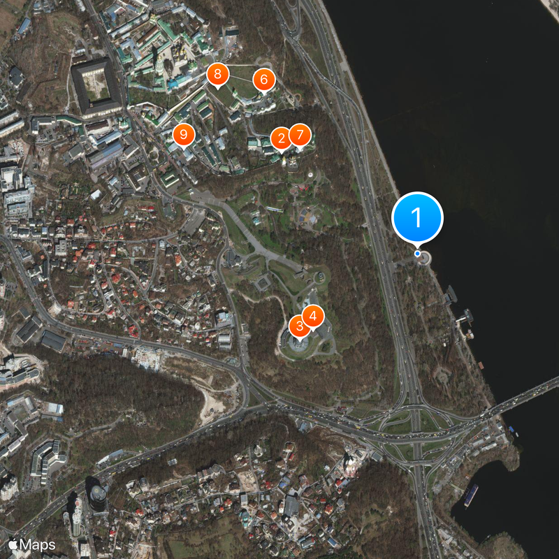 Monument to the Founders of Kyiv Map