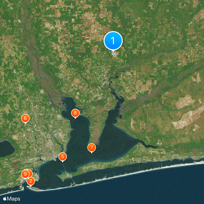 Condado de Santa Rosa Mapa