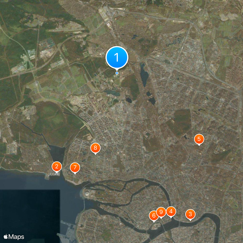 District de Vyborg Carte