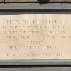 Lapide a Vittorio Emanuele II