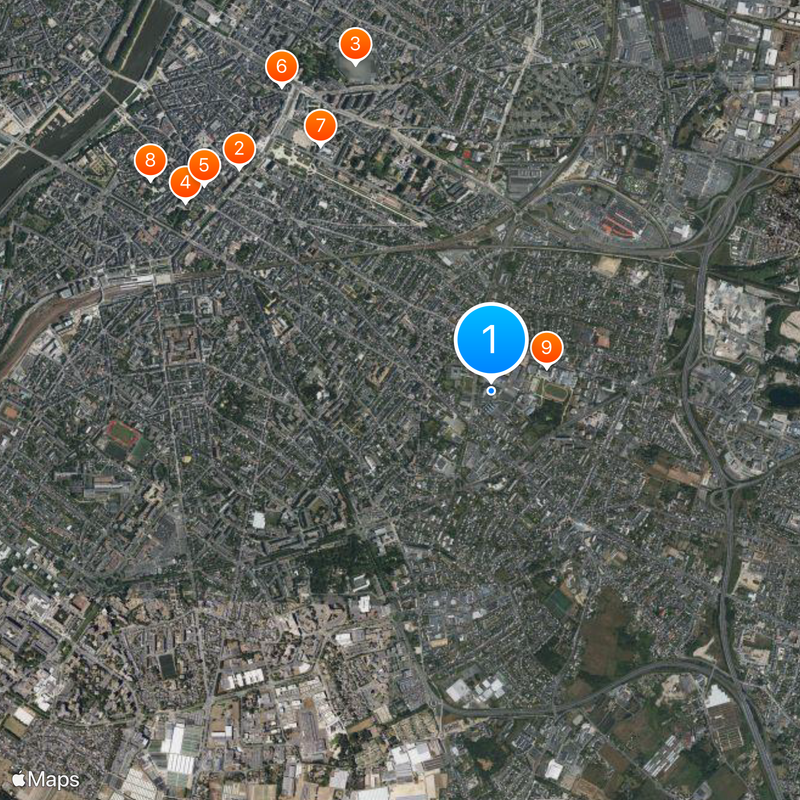Stade Raymond Kopa Map