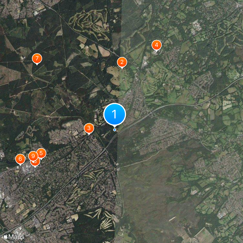 Surrey Heath Map