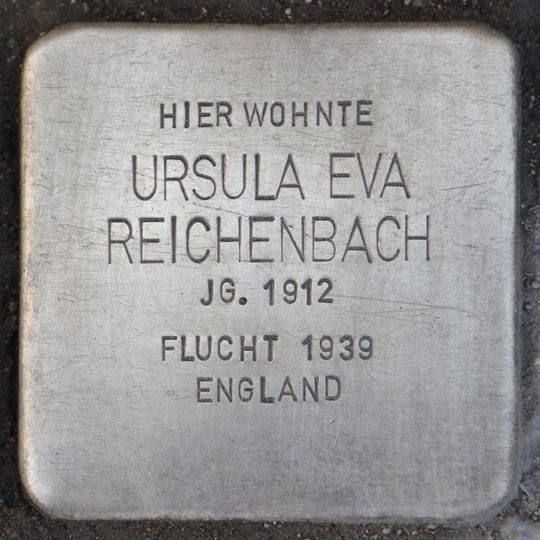 Stolperstein en memoria de Ursula Eva Reichenbach