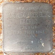 Stolperstein dedicated to Alexander Georg Bachur