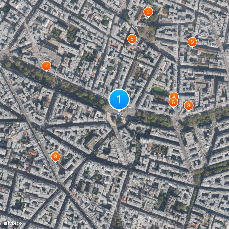 Quartier Pigalle Map