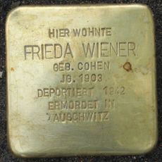 Stolperstein dedicated to Frieda Wiener