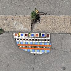 Flacking : mosaic, sidewalk’s plaster