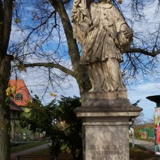 Statue of John of Nepomuk in front of Hradec Gate in Třeboň