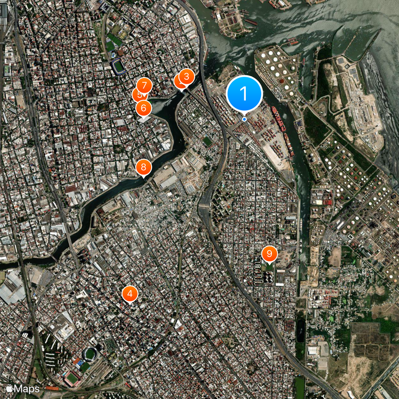 Dock Sud Map