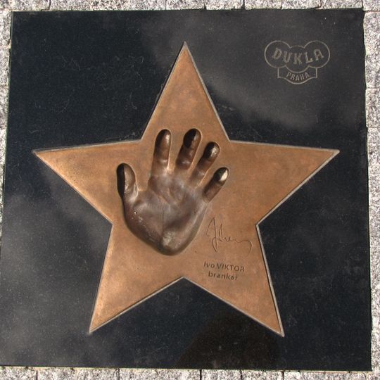 Walk of Fame of Dukla Prague footballers in Juliska Park