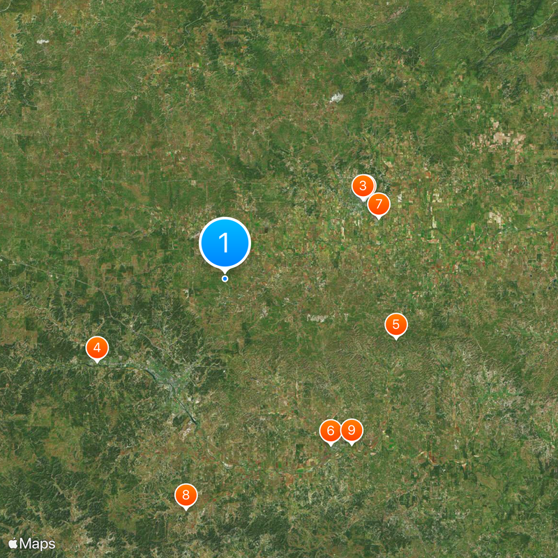 Hill Country Mapa