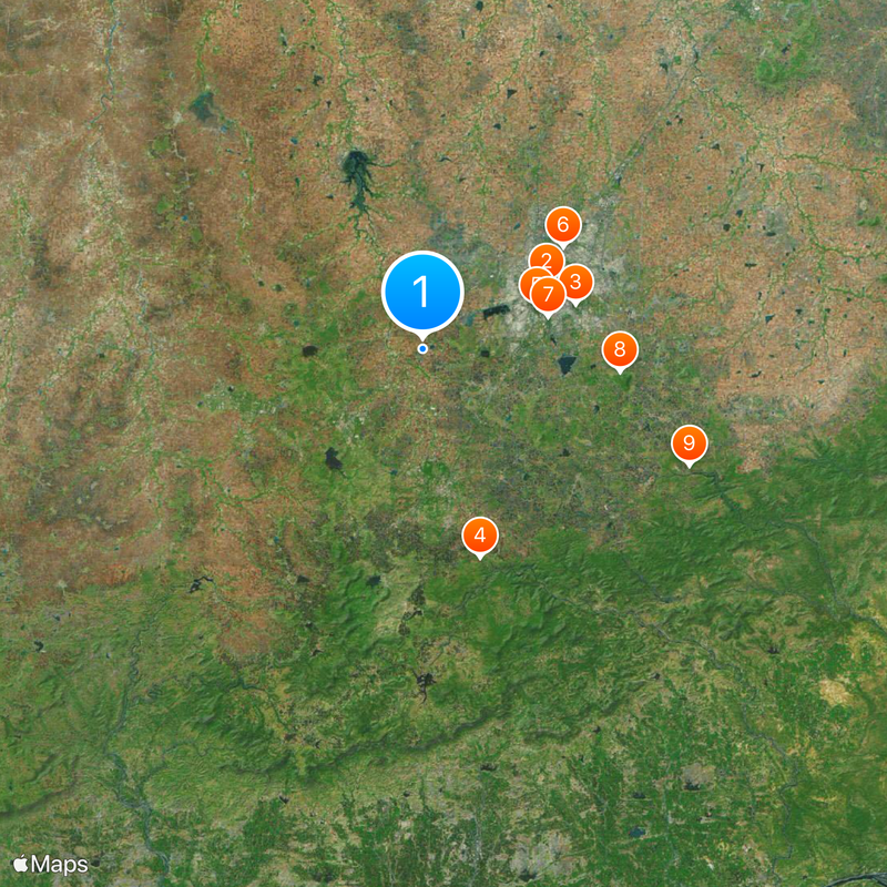 Distretto di Indore Mappa