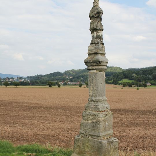 Socha svatého Jana Nepomuckého u rozcestí jižně od Modřišic
