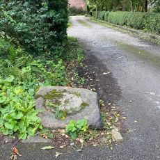 Base Of Cross On South Side Of Road At Corner Of Drive To Church House Farmhouse