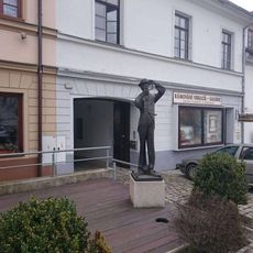 Socha v Gregorově ulici v Písku