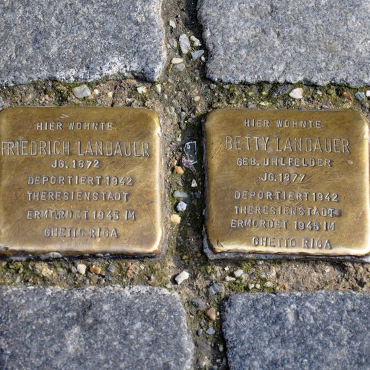 Stolperstein dedicated to Friedrich Landauer