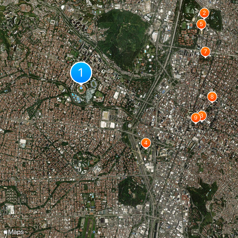 Estadio Atanasio Girardot Carte