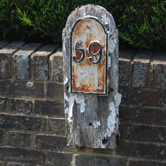 Milepost, NW of Stone Cross
