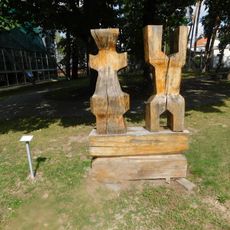 Socha Král a královna v Klánovicích