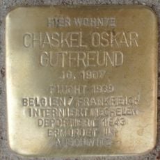Stolperstein en memoria de Chaskel Oskar Gutfreund