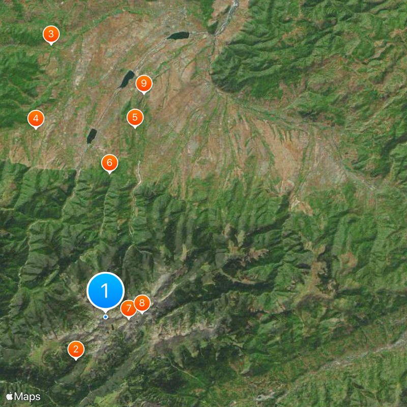 Retezat Mountains Map