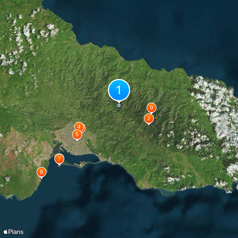 Blue Mountains Karte