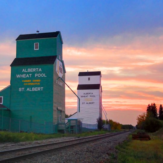 St. Albert Alberta Wheat Pool Grain Elevator