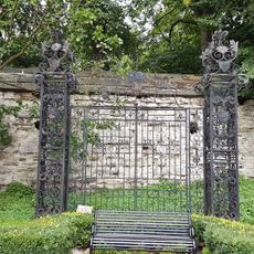Iron Gates In Garden At Rear Of Skeffington House