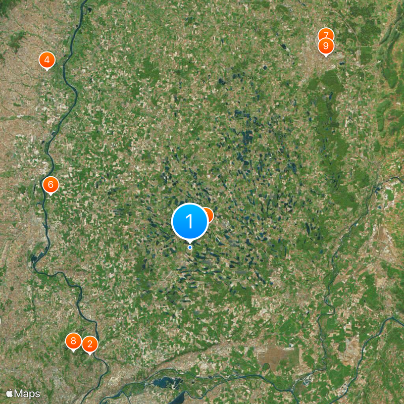 Dombes Map