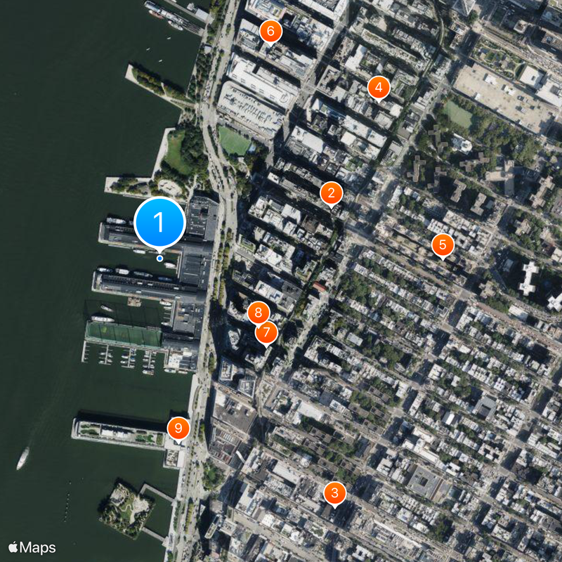 Chelsea Piers Map