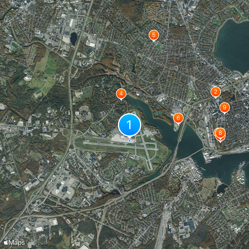 Portland International Jetport Map