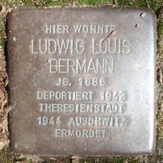 Stolperstein dedicated to Ludwig Louis Bermann