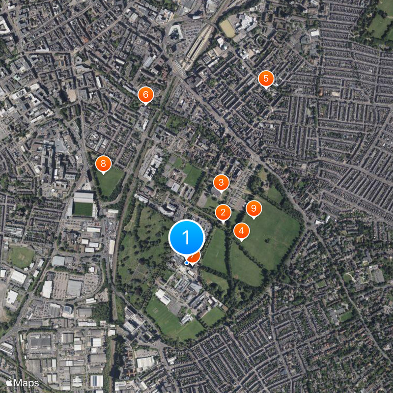 University of Leicester Map