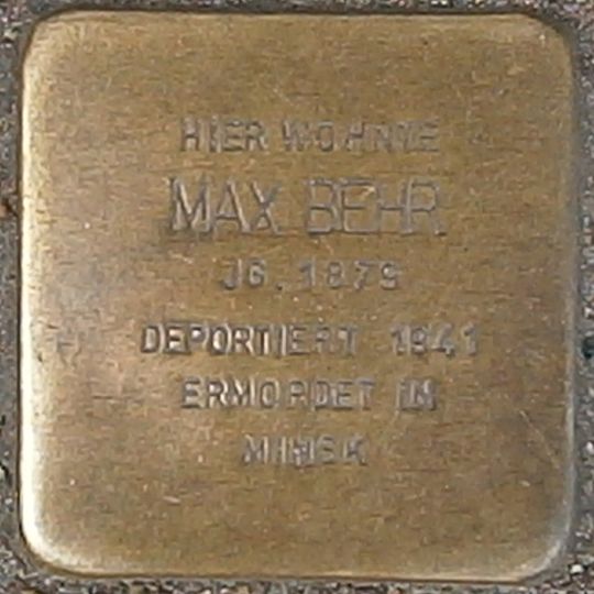 Stolperstein für Max Behr