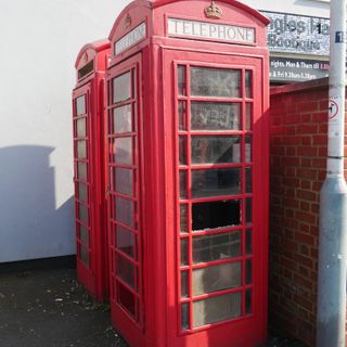 Pair Of K6 Telephone Kiosks In Front Of Number 85, North Of Church Road, The Green