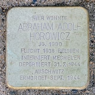 Stolperstein für Abraham Adolf Horowicz