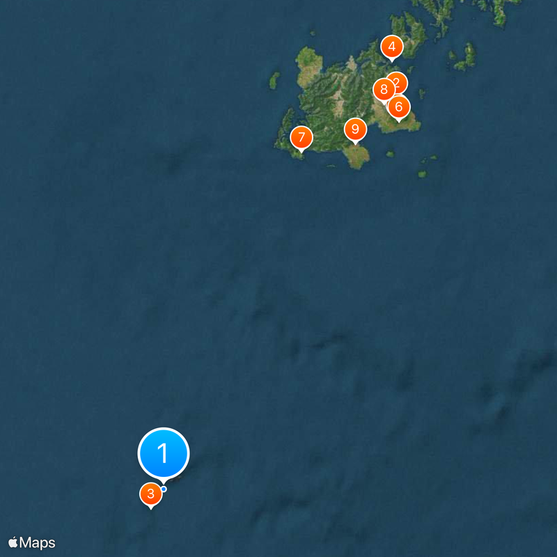 Danjo Islands Map