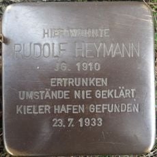 Stolperstein dedicated to Rudolf Heymann