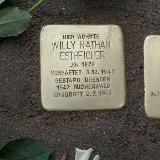 Stolperstein dedicated to Willy Nathan Estreicher