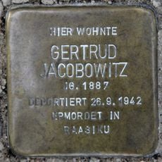 Stolperstein em memória de Gertrud Jacobowitz