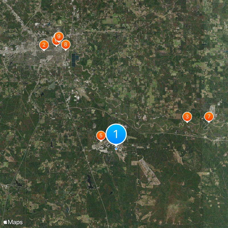 Camp Shelby Map