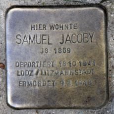 Stolperstein en memoria de Samuel Jacoby