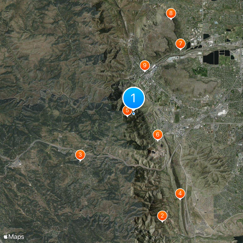 KCNC-TV Map