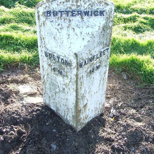 Mile Post, West Of Junction With Mill Lane