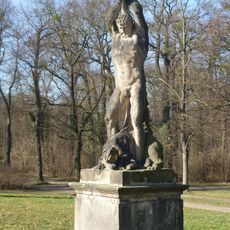 Herkules mit dem Höllenhund Cerberus