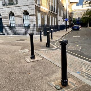 Bollards Outside Numbers 32 and 35